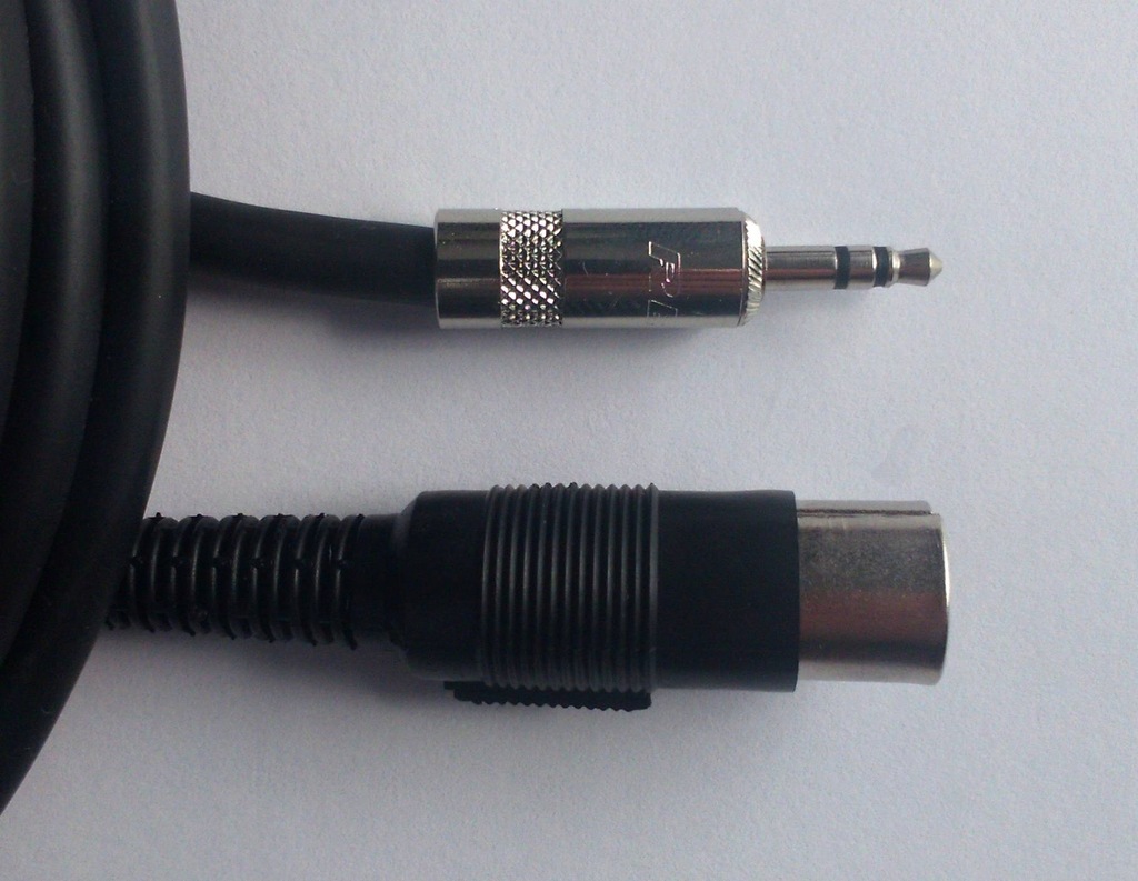 IMG kabel MIDI wtyk mini Jack 3.5 stereo/DIN5 0.5m