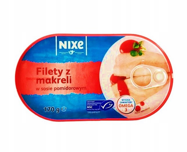 Filety z Makreli w Sosie Pomidorowym Nixe 170g