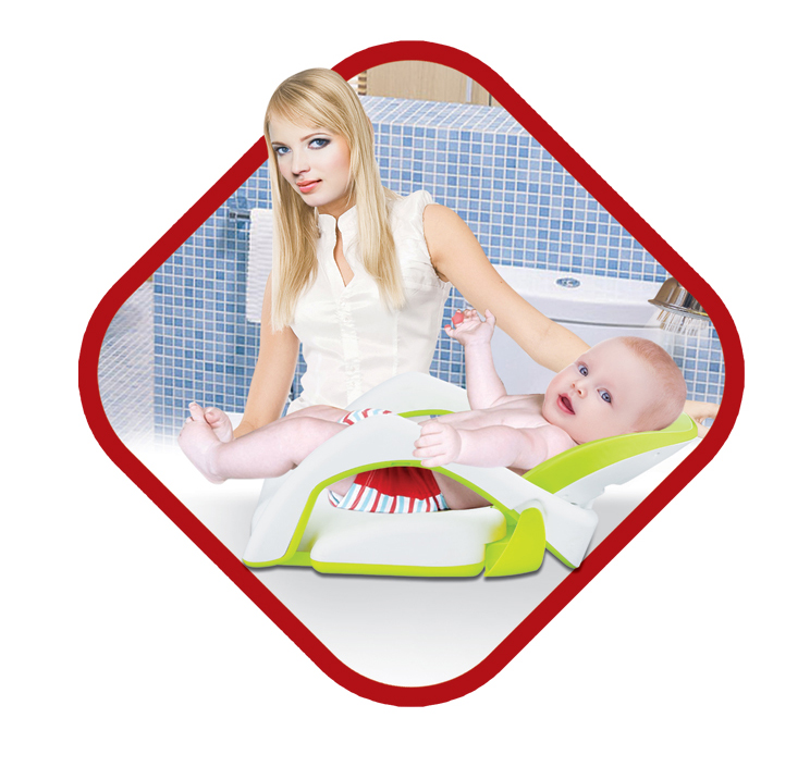 KRZESEŁKO DO KĄPIELI WANNY NIEMOWLĄT SIEDZISKO 2w1 - 7013764799