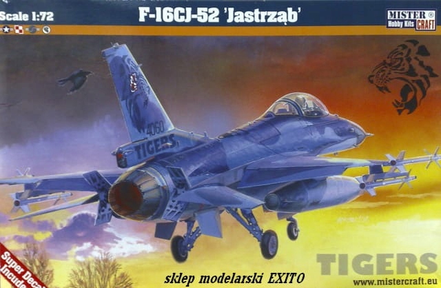 MISTERCRAFT D116 1:72 F-16CJ-52+ Jastrząb model do sklejania