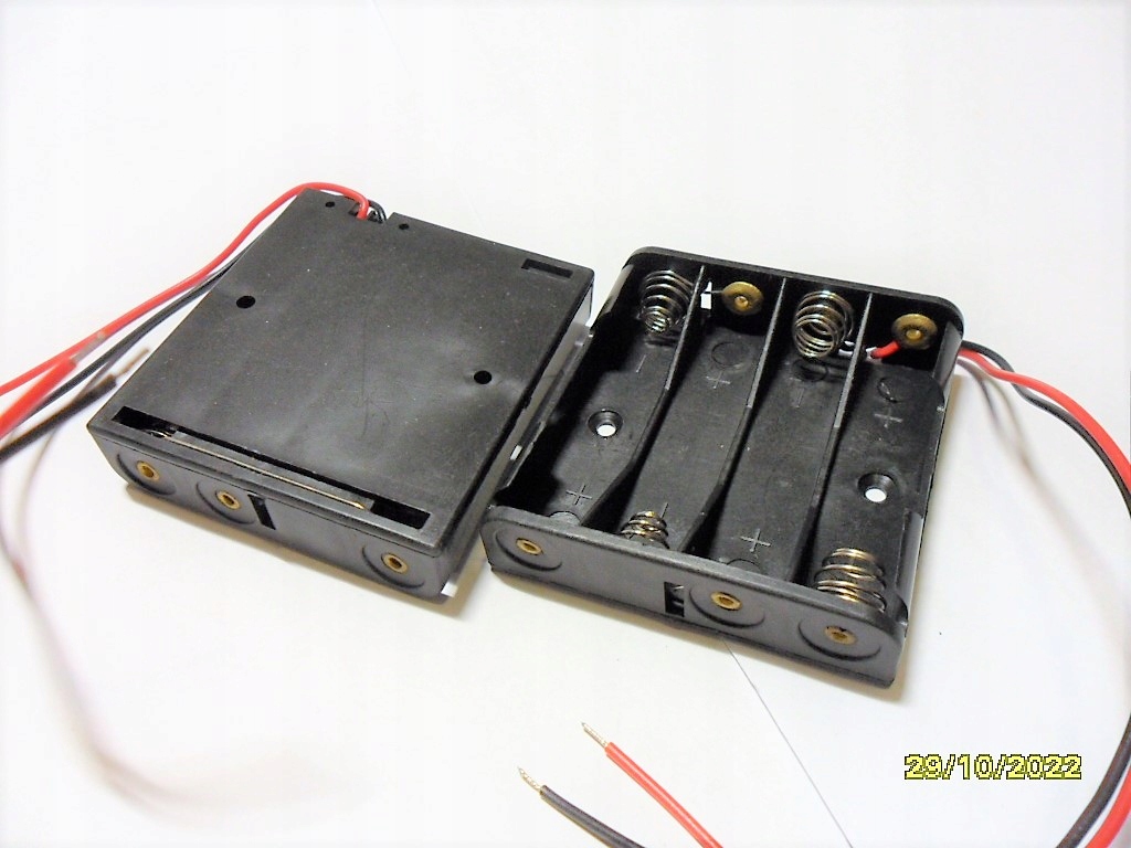 Vycowb 2 Pezzi Nero Contenitore Batteria Per 3 X 1,5 V AAA