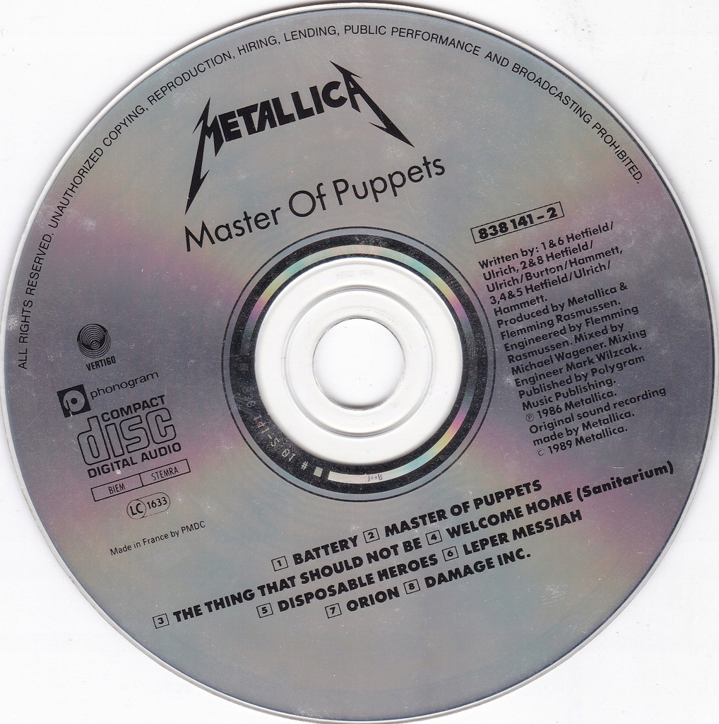Купить Metallica - Компакт-диск Master Of Puppets: отзывы, фото, характеристики в интерне-магазине Aredi.ru