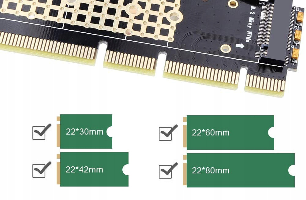 Купить Адаптер SSD M.2 (PCI-e NVMe) 2230 2242 2260 2280: отзывы, фото, характеристики в интерне-магазине Aredi.ru