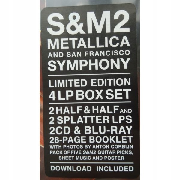 Metallica S M2 4lp 2cd Blu Ray Deluxe Usa Oficjalne Archiwum Allegro