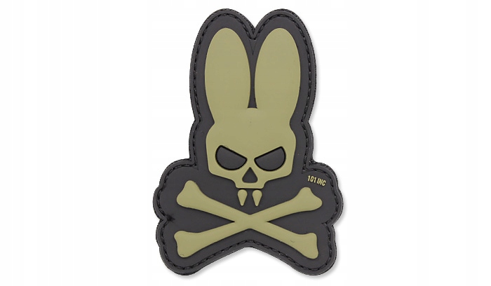 101 Inc. - Naszywka 3D - Skull Bunny - Zielony OD