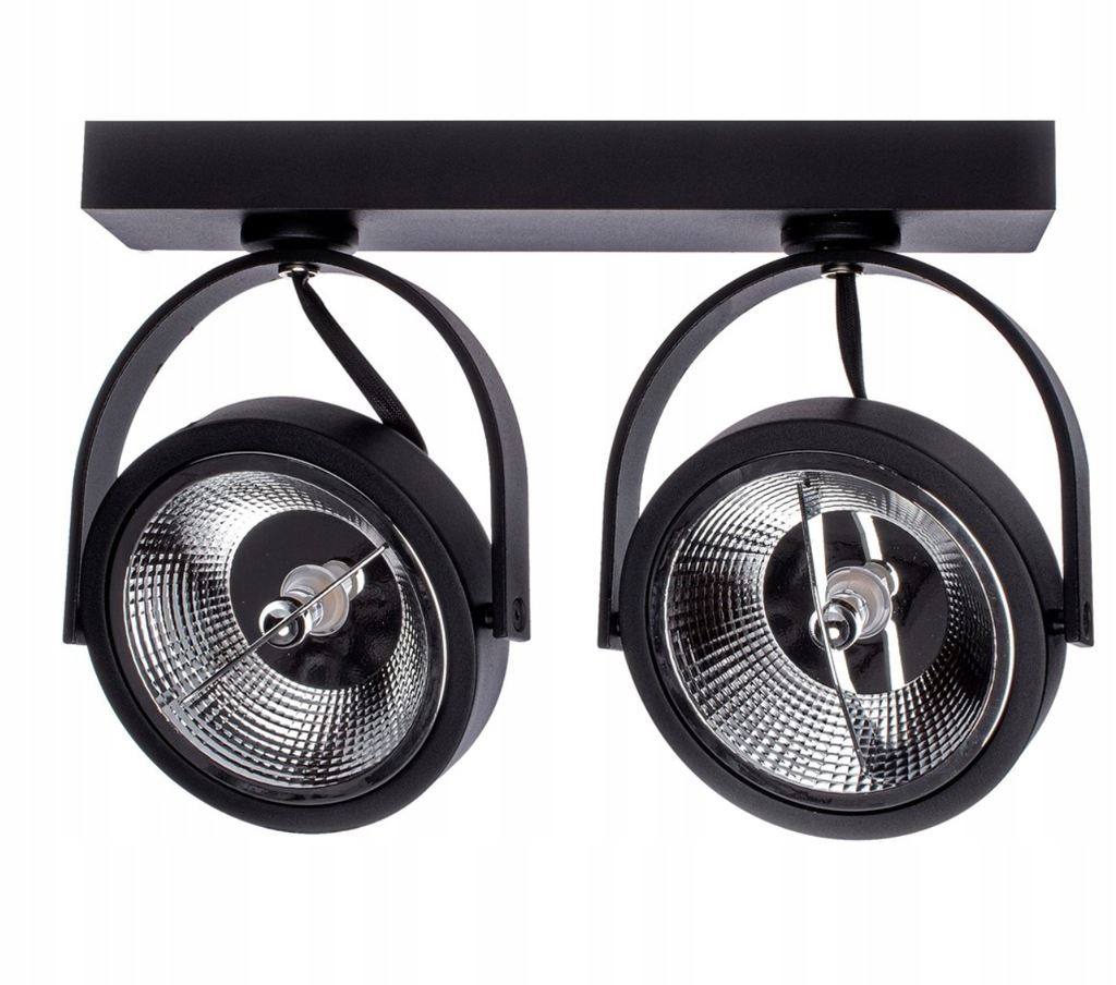 Milagro Oprawa natynkowa Lugar Czarny 2xAR111 GU10