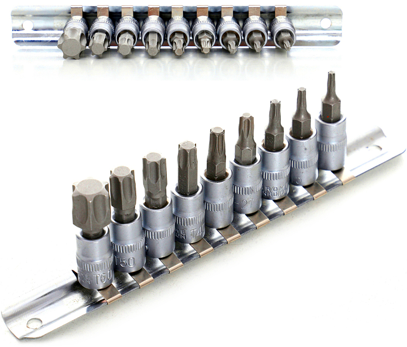 Купить НАБОР ИЗ 9 НАСАДОК TORX С НАСАДКАМИ 1/4: отзывы, фото и ...