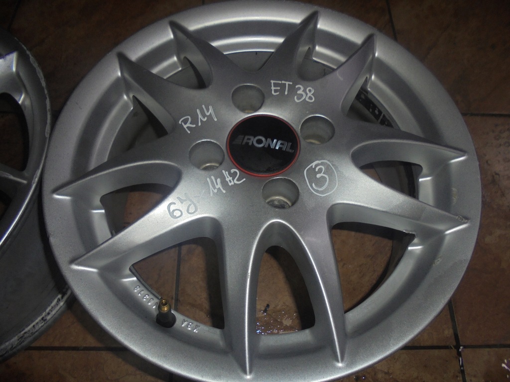 Купить ЛЕГКОСПЛАВНЫЙ ДИСК RONAL 6Jx14H2 ET38 R14 KBA46318 КОМПЛЕКТ ...