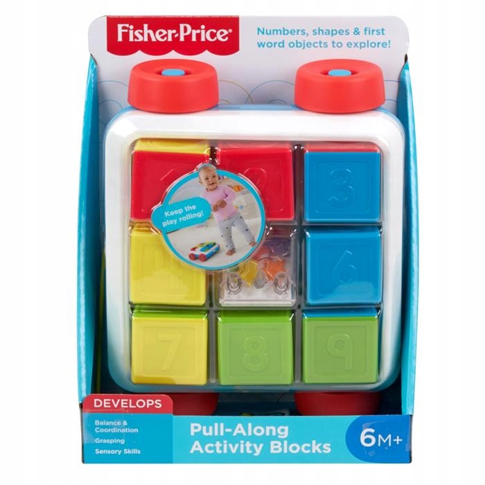 Fisher Price FP Klocki aktywizujące do ciągnięcia