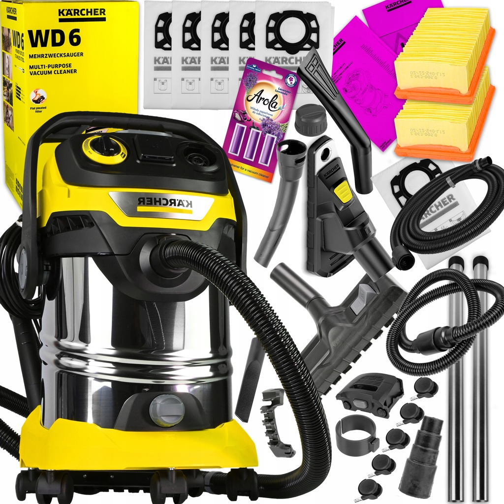 NAJMOCNIEJSZY ODKURZACZ KARCHER WD6 2000W GIGA XXL
