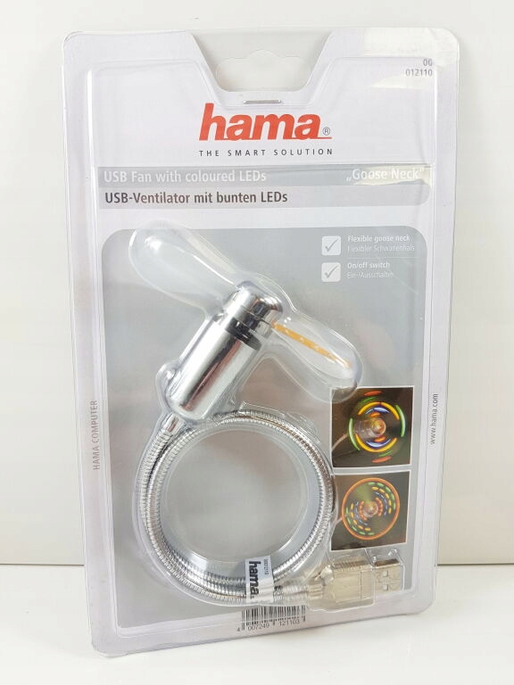 WIATRAK USB KOMPUEROWY HAMA LED