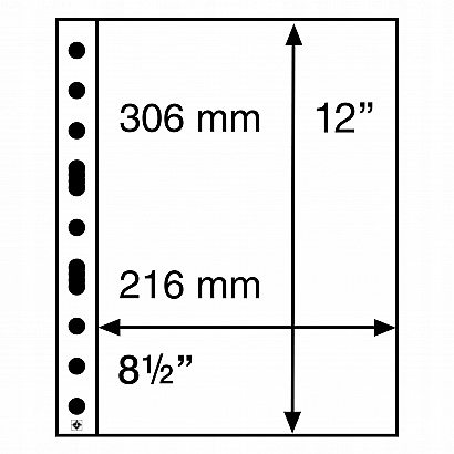 Karta strona do albumu Leuchtturm GRANDE 1C 5 szt.