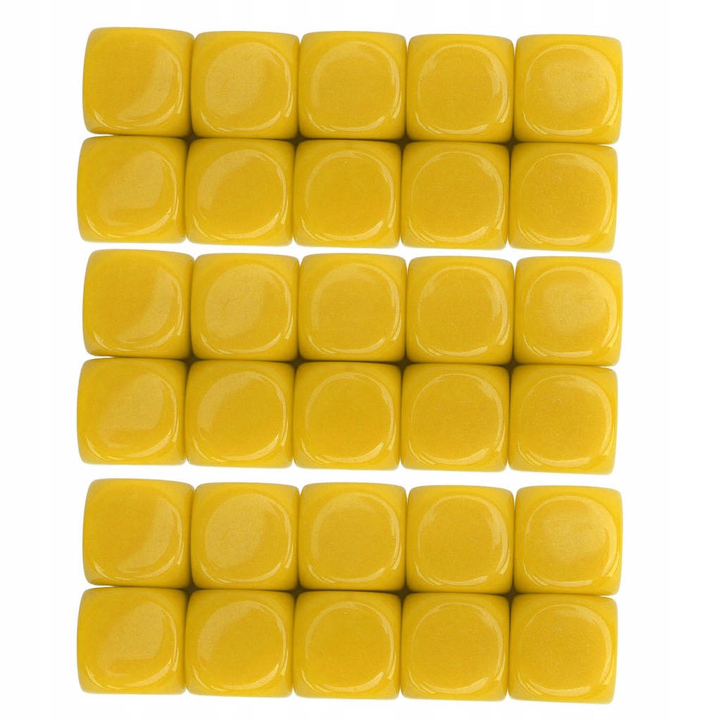 30 sztuk 16MM puste kości zestaw plastikowe zaokrąglone 6-stronne kostki