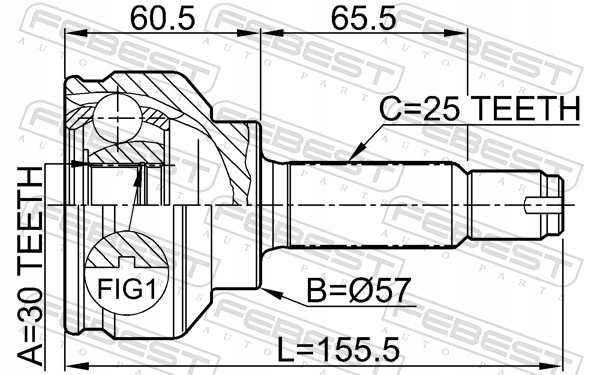 PRZEGUB ZEWN.LANCER 1.6 03-