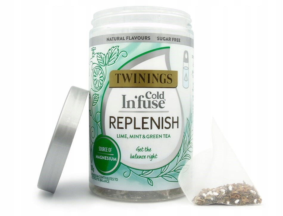 TWININGS COLD REPLENISH Lime Mint & Green Tea 10972186462 oficjalne archiwum Allegro