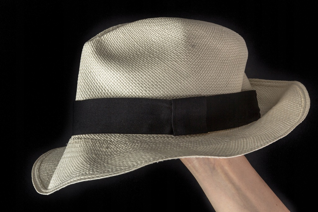 Oryginalny kapelusz panama ECUADOR ręcznie robiony