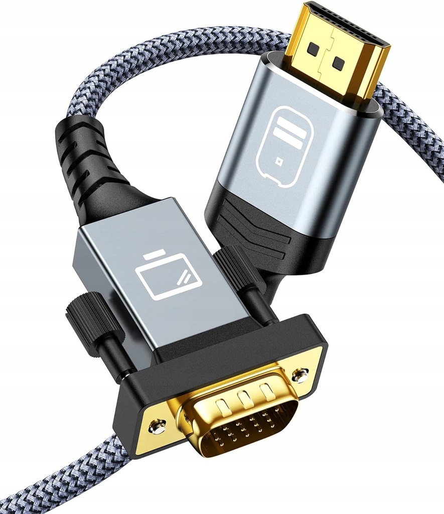 KABEL HDMI POZŁACANY ALUMINIOWA OBUDOWA PLECIONY 1080P 60Hz SNOWKIDS