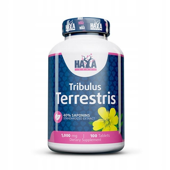 Haya Labs Tribulus Terrestris 1000 mg Testosteron Zdrowie Seksualne 100 tab