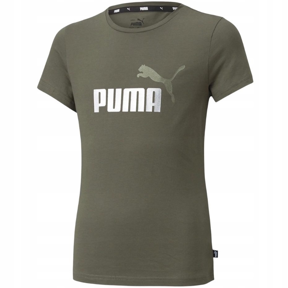 116cm Koszulka dla dzieci Puma ESS+ Logo Tee khaki 587041 44 116cm