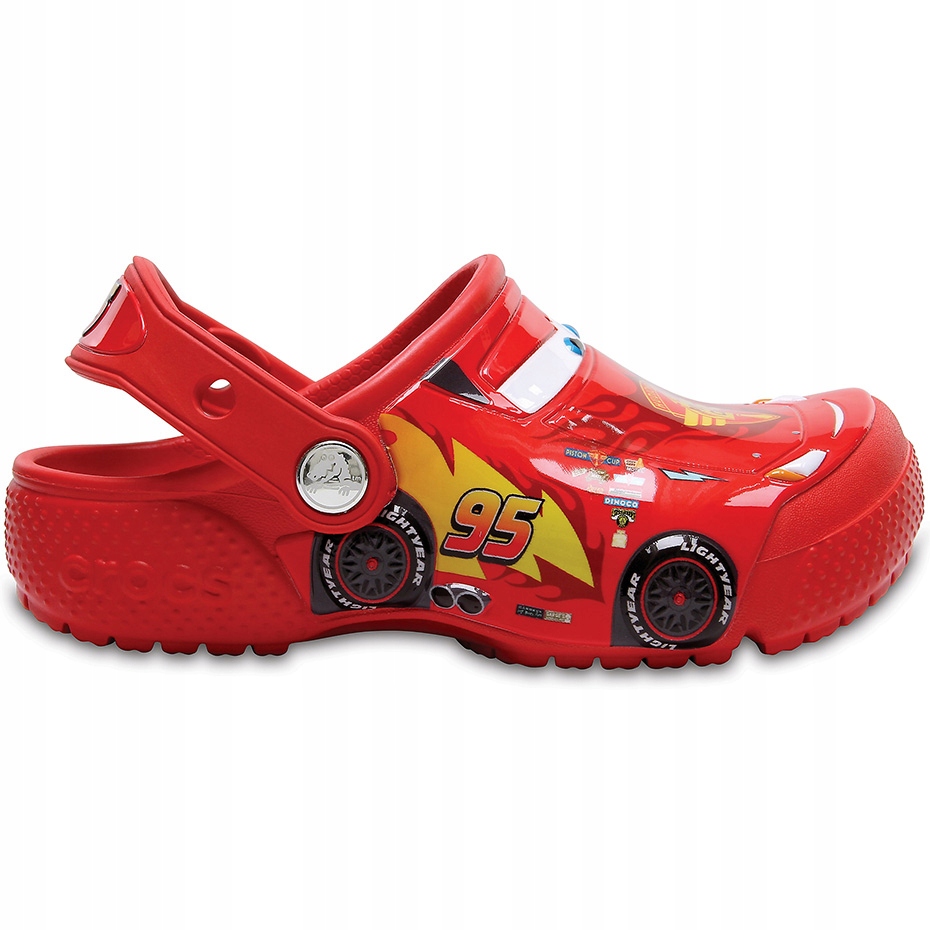 Chodaki dla dzieci Crocs Fun Lab Cars Clog czerwone 204116 8C1 23-24