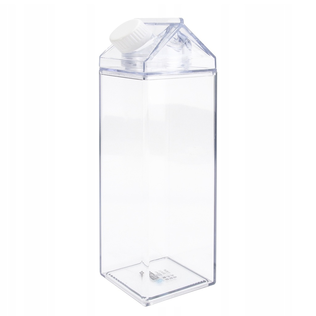 Plastikowy przezroczysty mleko karton butelka wody