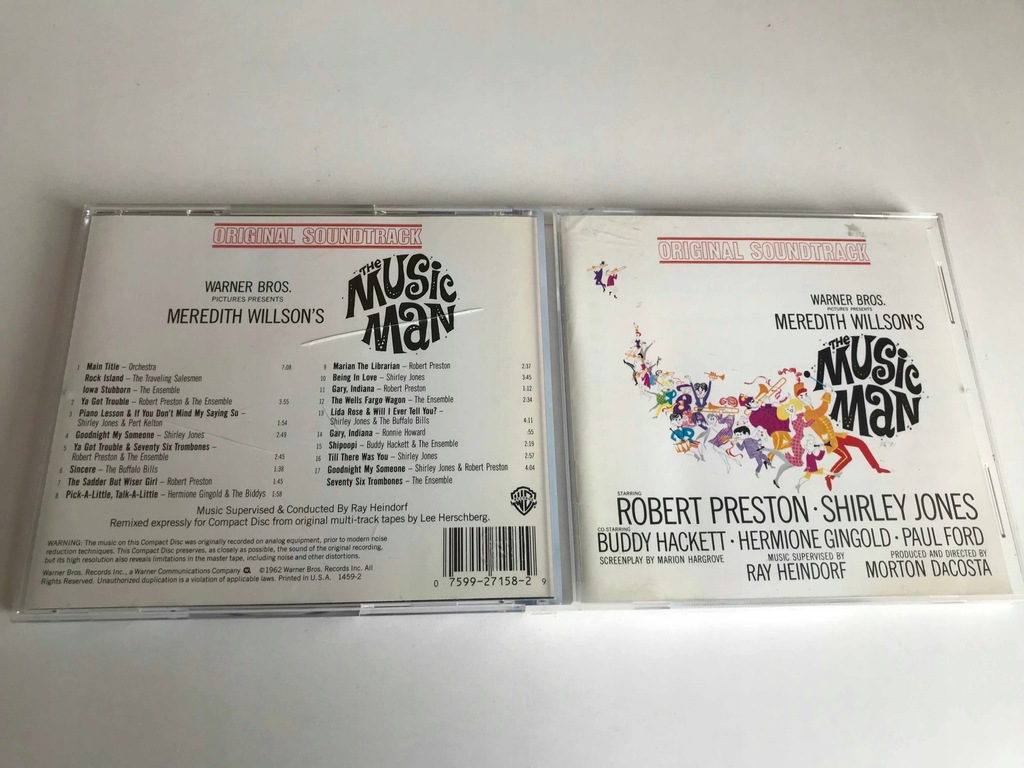 CD The Music Man Meredith Willson's Robert Preston Shirley Jones STAN 5+/6