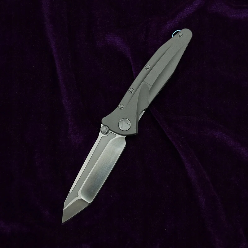 LEMIFSHE Delta Titanium Handle D2 Blade Ceramic Bearing Pocket Survival