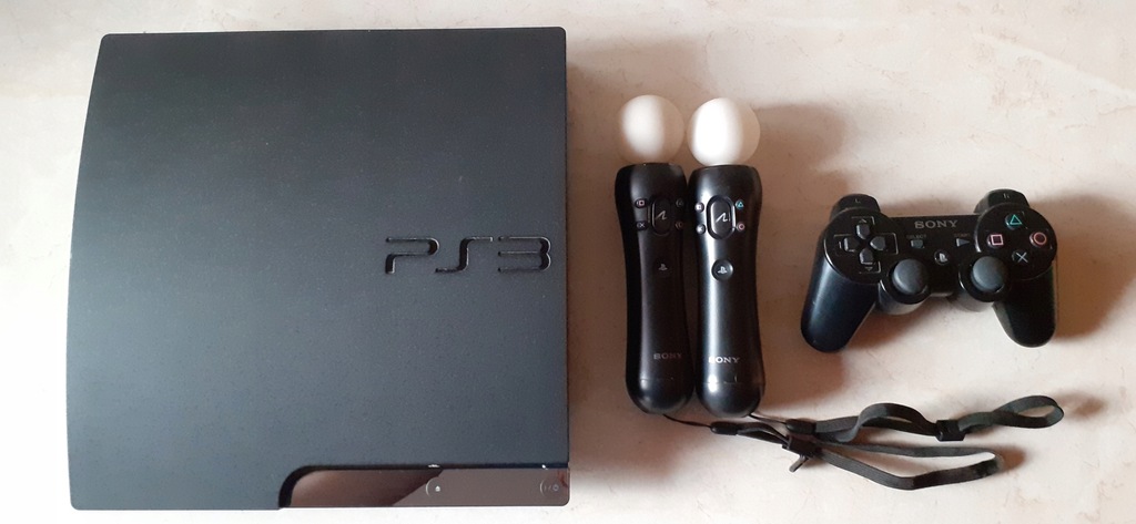 PlayStation 3 160GB + 1 PAD + MOVE + 15 GIER