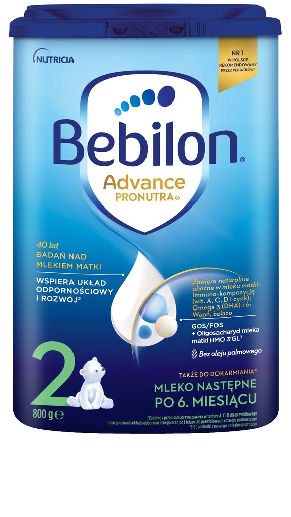Bebilon 2 800 g Pronutra-Advance puszka Mleko modyfikowane do13.05.2025