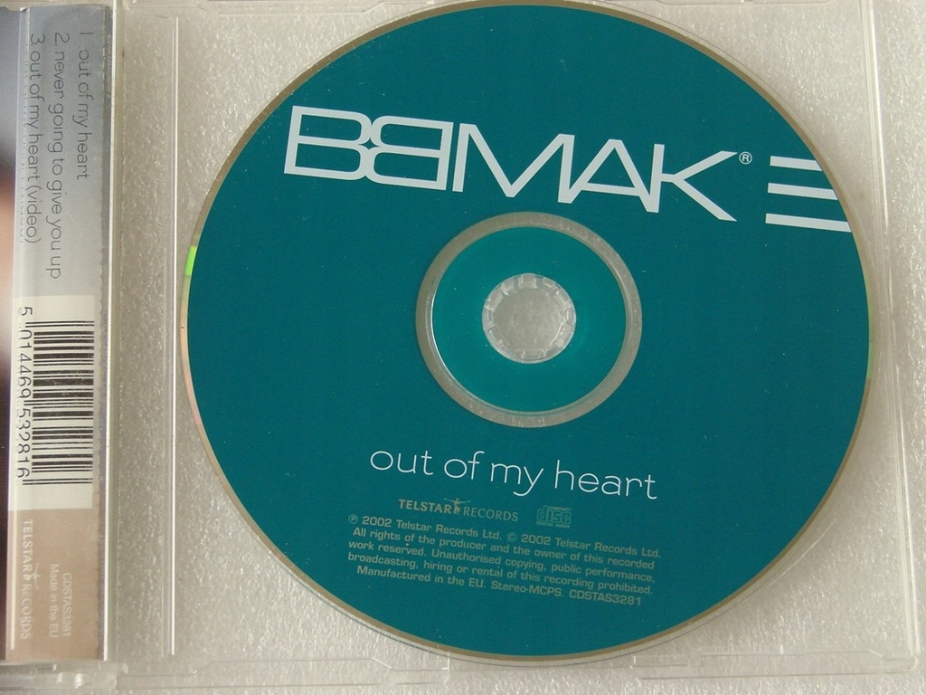 Купить BBMak - Out Of My Heart SINGLE UK 2002: отзывы, фото, характеристики в интерне-магазине Aredi.ru