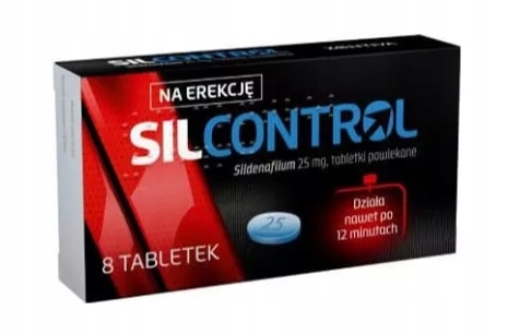 Silcontrol 25mg, 8 tabletek