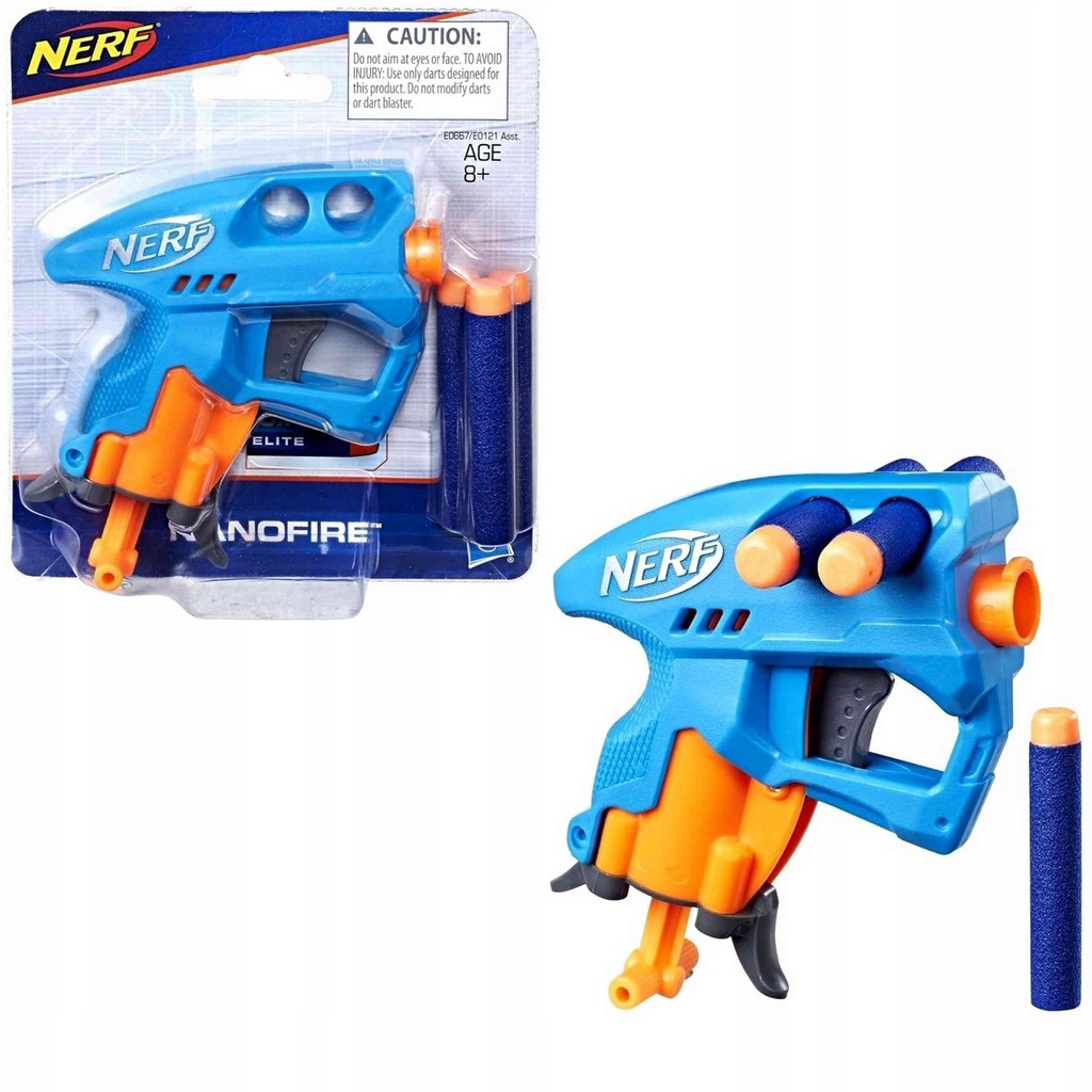 Nerf nanofire pistolet na strzałki + 3 strzałki