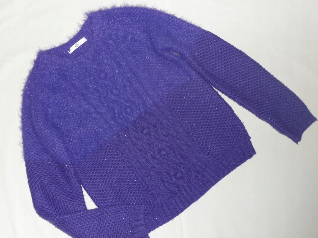 H&M M&S sweterek fioletowy 152 jnowy