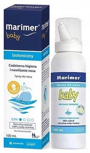 Marimer Baby spray do nosa izotoniczny woda morska 100 ml