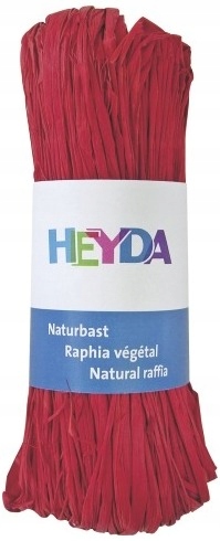 Rafia sznurek pap. 50g czerwona, Heyda