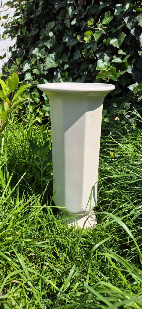 Bolesławiec piękny wysoki wazon starocia PRL