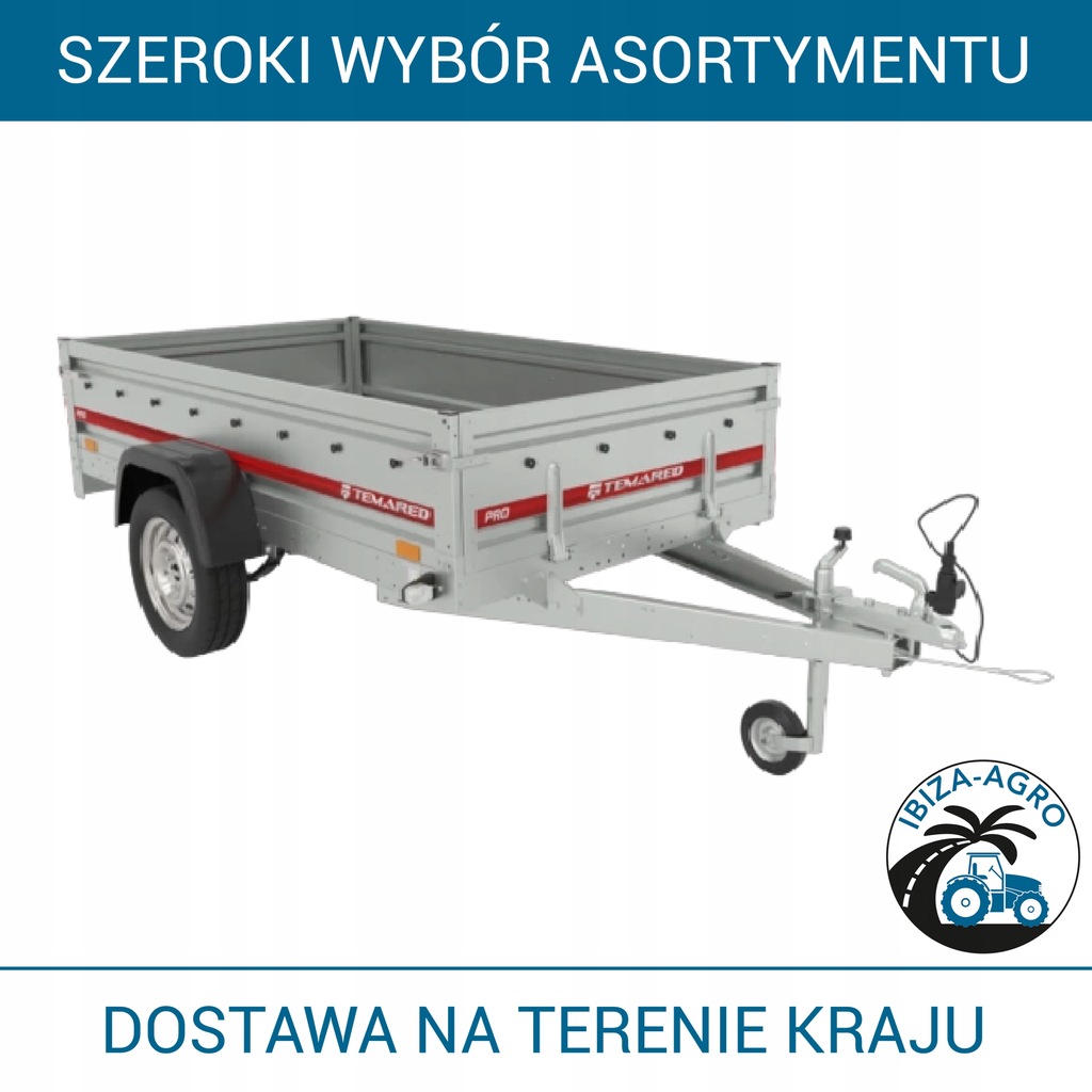 Przyczepka Samochodowa Temared PRO 2312/R przyczepa towarowa lekka okazja