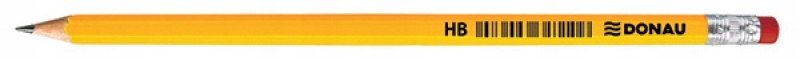 Ołówek drewniany z gumką HB lakierowany 12szt