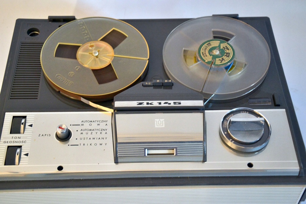 Magnetofon szpulowy walizkowy Unitra ZK 145 BCM - 12771540492