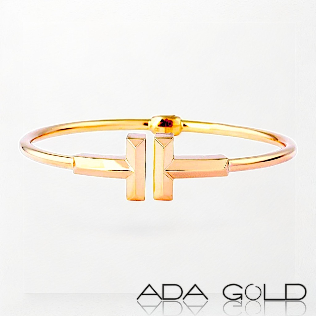 Złota Otwarta Bransoletka Bangle 14k pr585 - 9,37 gr