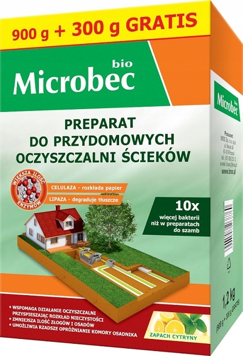 AKTYWATOR DO OCZYSZCZALNI - MICROBEC BIO 900G+300G