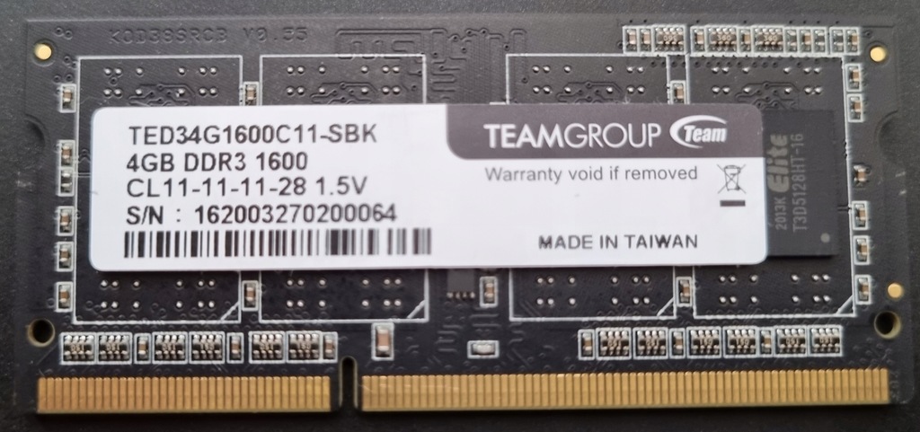 Team Group (2x4GB) 8GB DDR3 1600MHz