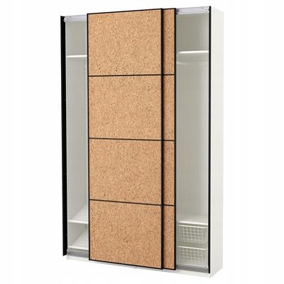 IKEA PAX Szafa przesuwna okl. korkowa 150x44x236