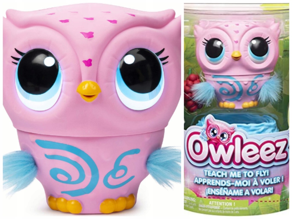 Owleez Latająca Sowa 6053359 Różowa Interaktywna - 12662147252 ...