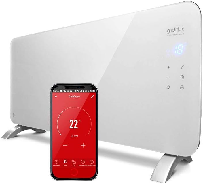 Grzejnik Elektryczny Łazienkowy WIFI MOCNY BIAŁY STOJĄCY ŚCIENNY 2000W