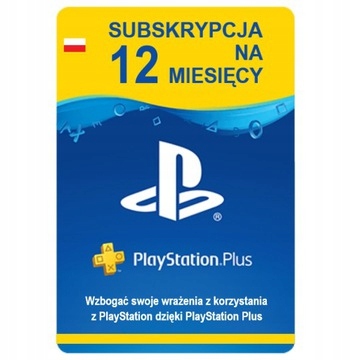 PlayStation Plus 12 miesięcy PS4 PS5