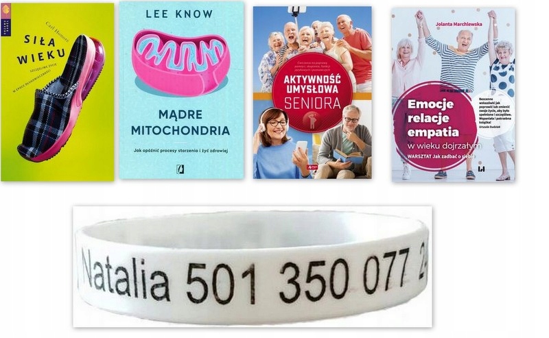 senior MITOCHONDRIA Opaska silikon NADRUK dowolny