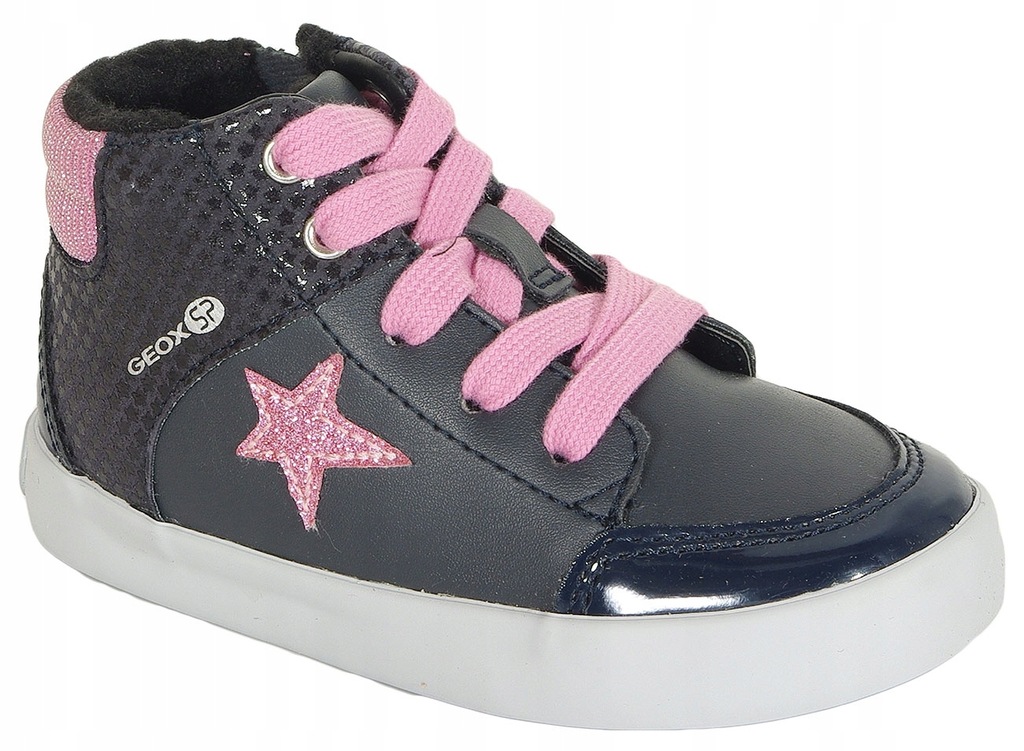 GEOX Gisli A sneakers GBK+suede navy/dk pink 26