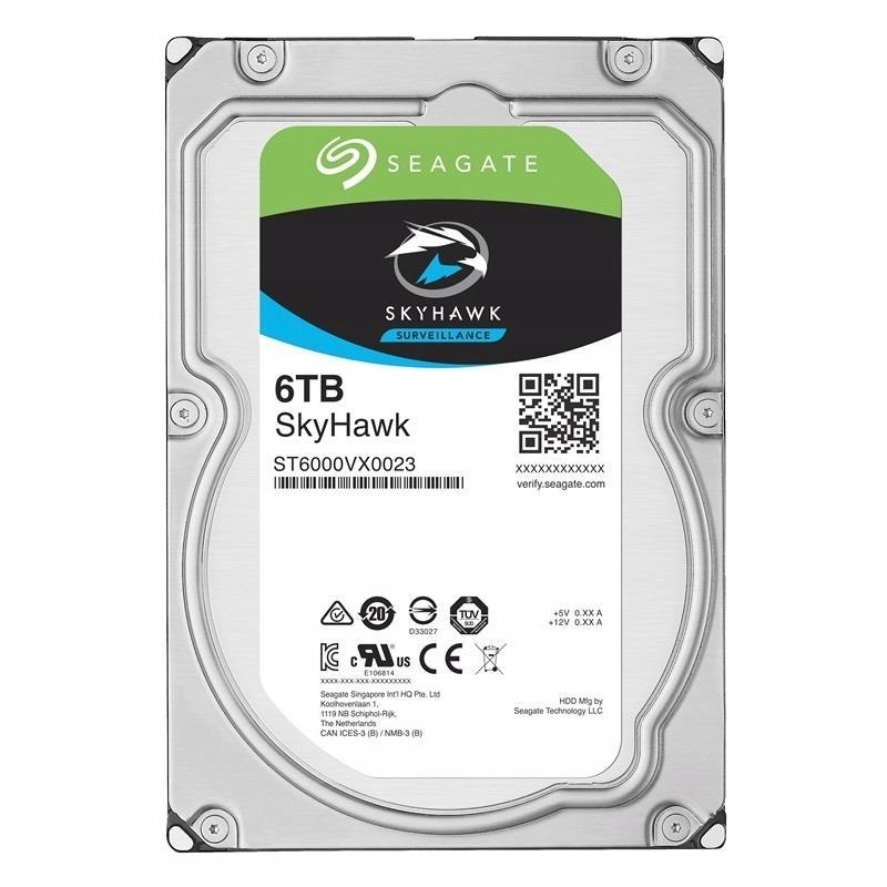 Dysk Seagate Skyhawk ST6000VX001 (6 TB ; 3.5"