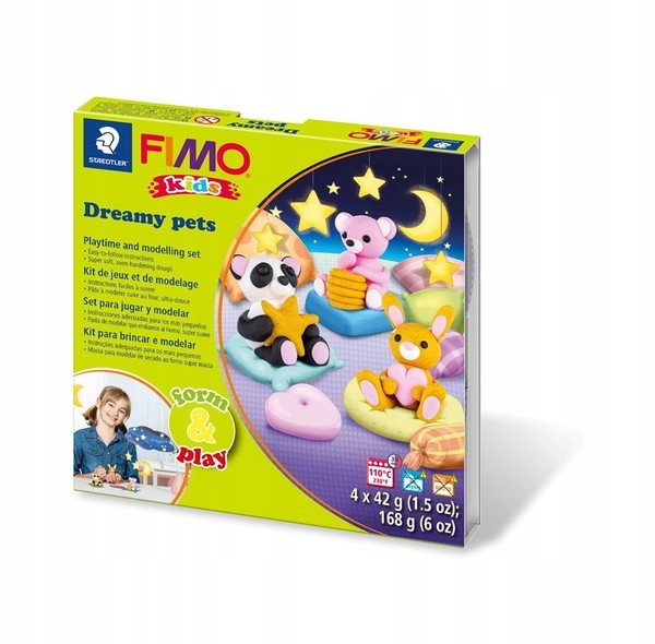Zestaw Fimo Kids Form&Play Senne zwierzaki